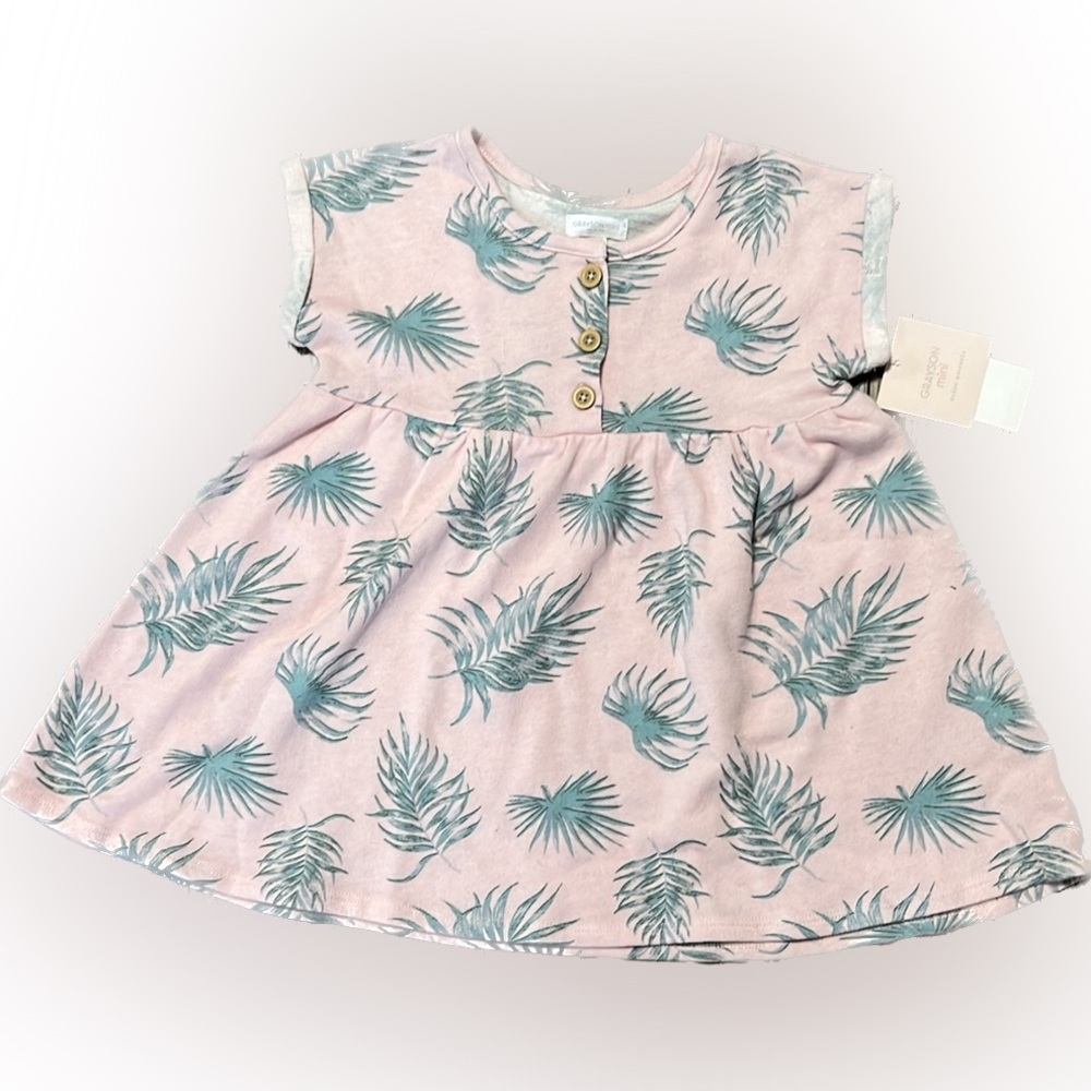 Pink and green Grayson mini dress